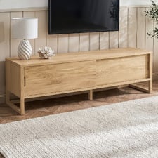Olwen Oak Wood TV Unit