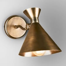 Siti Brass Angled Wall Sconce