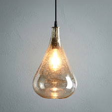 Lustre Teardrop Glass Pendant Light