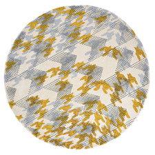 Multi-Coloured Atlas Hand-Tufted Wool-Blend Round Rug