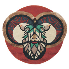 Aries Zodiac Hand-Tufted Wool-Blend Round Rug