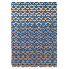Blue Masquerade Hand-Tufted Wool-Blend Rug
