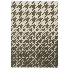 Moss Houndstooth Hand-Tufted Pure New Wool Rug