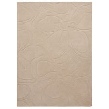 Cream Romantic Magnolia Hand-Tufted Rug