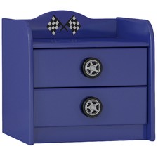Racer Side Table with Drawers