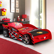 Red Jayden King Single Car Inspired Bed