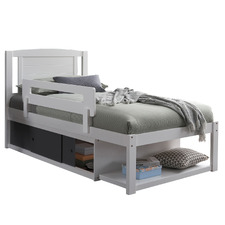 Clemmie Single Bed with Storage & Guardrail
