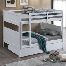 Lincoln Double Rubberwood Bunk Bed with Trundle