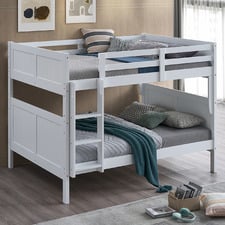 Lincoln Double Rubberwood Bunk Bed with Mattress