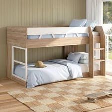 Light Timber Grace Low Line Single Bunk Bed