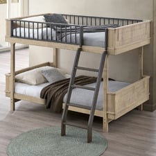 Melea Single Rubberwood Convertible Bunk Bed