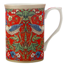 William Morris Strawberry Thief Red 300ml Porcelain Mug