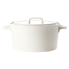 Casual White Evolve 1.1L Round Porcelain Casserole