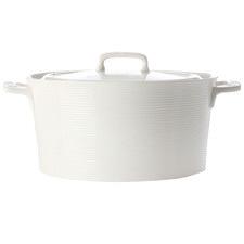 Casual White Evolve 2.6L Round Porcelain Casserole