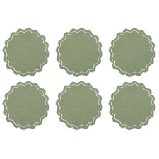 Banda Scallop 38cm Cotton Placemats (Set of 6)