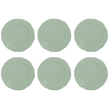Florence Scalloped Rim Porcelain Side Plates (Set of 6)