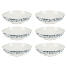 Rosetta 19.6cm Porcelain Coupe Bowls (Set of 6)