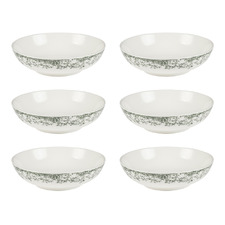 Rosetta 19.6cm Porcelain Coupe Bowls (Set of 6)