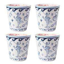 Sirena 310ml Porcelain Latte Cups (Set of 4)