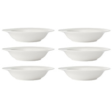 Cordone Porcelain Pasta Bowls (Set of 6)