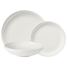 12 Piece Cordone Porcelain Coupe Dinner Set