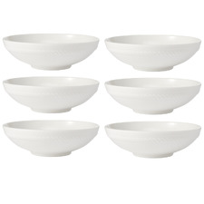 Cordone Porcelain Coupe Bowls (Set of 6)
