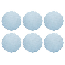 Blue Banda Leather-Look Placemats (Set of 6)