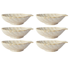 Il Mare Shell Stoneware Condiment Bowls (Set of 6)