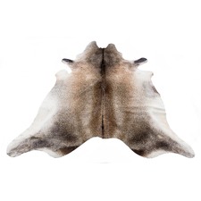 Silver Beige Natural Cowhide Rug