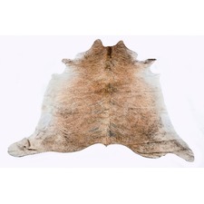 Medium Brindle Natural Cowhide Rug