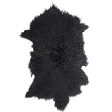 Noir Mongolian Sheep Rug