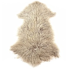 Ice Mongolian Sheepskin Rug