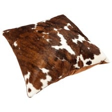 Tri-Colour Cow Hide Cushion
