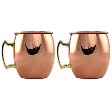 Copper 580ml Stainless Steel Moscow Mule Mugs (Set of 2)