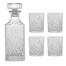 5 Piece Evoke Decanter & DOF Glass Set