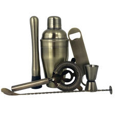 6 Piece Stainless Steel Cocktail Maker Set
