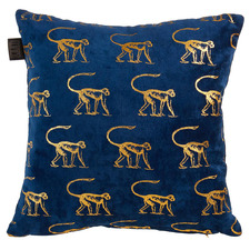 Blue Monkey Cushion