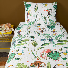 Crazy Jungle Cotton Single Quilt Cover Set