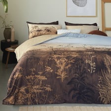 Brown Judy Cotton Sateen Quilt Cover Set