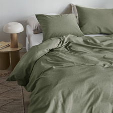 Green Summer Cotton Quilt Cover Set