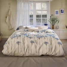Sand Cornflower Cotton Quilt Cover Set