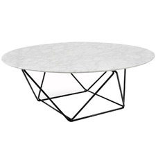 White Bryce Marble Coffee Table