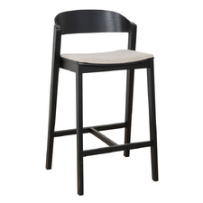 67cm Alecia Oak Wood Bar Stool
