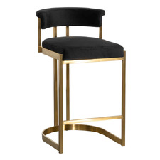 65cm Astrid Velvet Bar Stool