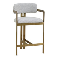 65cm Elvina Boucle Bar Stool