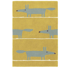 Mustard Fox Hand-Tufted Wool Rug