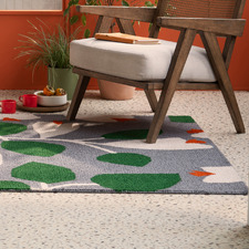Blue Rosehip Indoor/Outdoor Rug