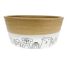 Pooch Ceramic Dog Bowl