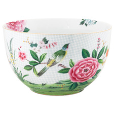White Blushing Birds 23cm Porcelain Bowl