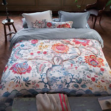 White Tree of Life Cotton Quilt Cover Set